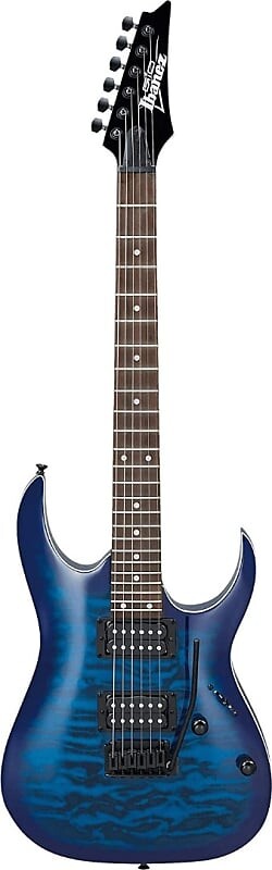 

Электрогитара Ibanez GRGA120QATBB Quilted Maple Electric Guitar in Transparent Blue Burst