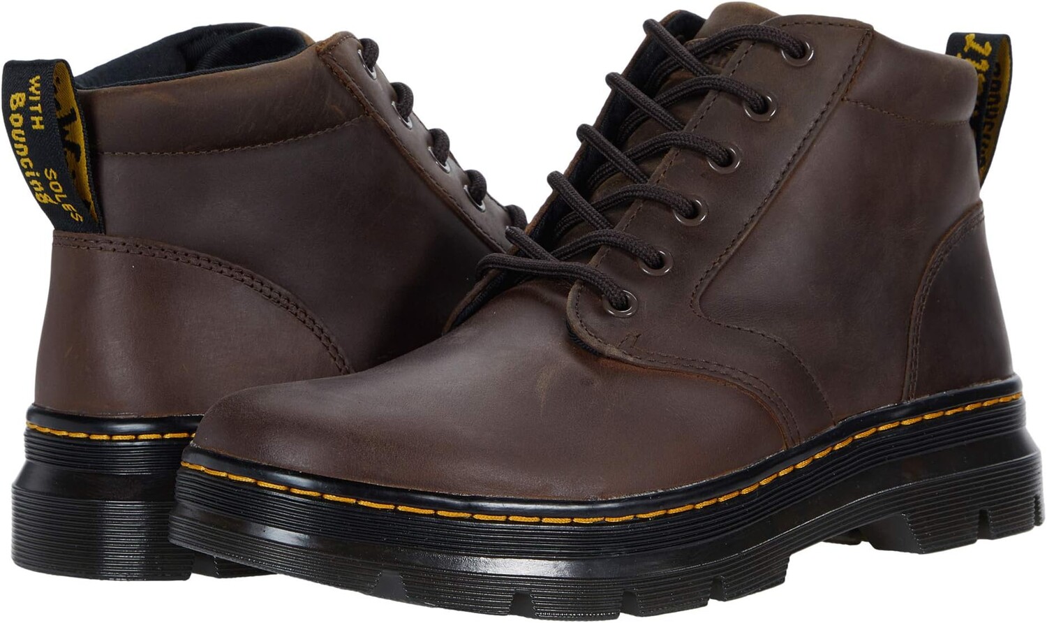 

Ботинки на шнуровке Bonny Leather Dr. Martens, цвет Dark Brown Crazy Horse