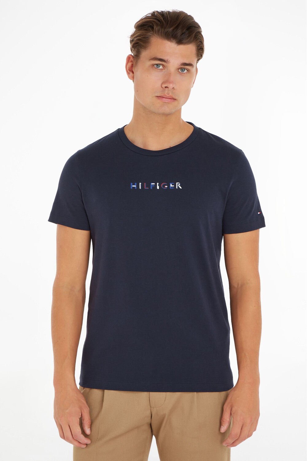 

Синяя футболка Hilfiger с логотипом Tommy Hilfiger, синий