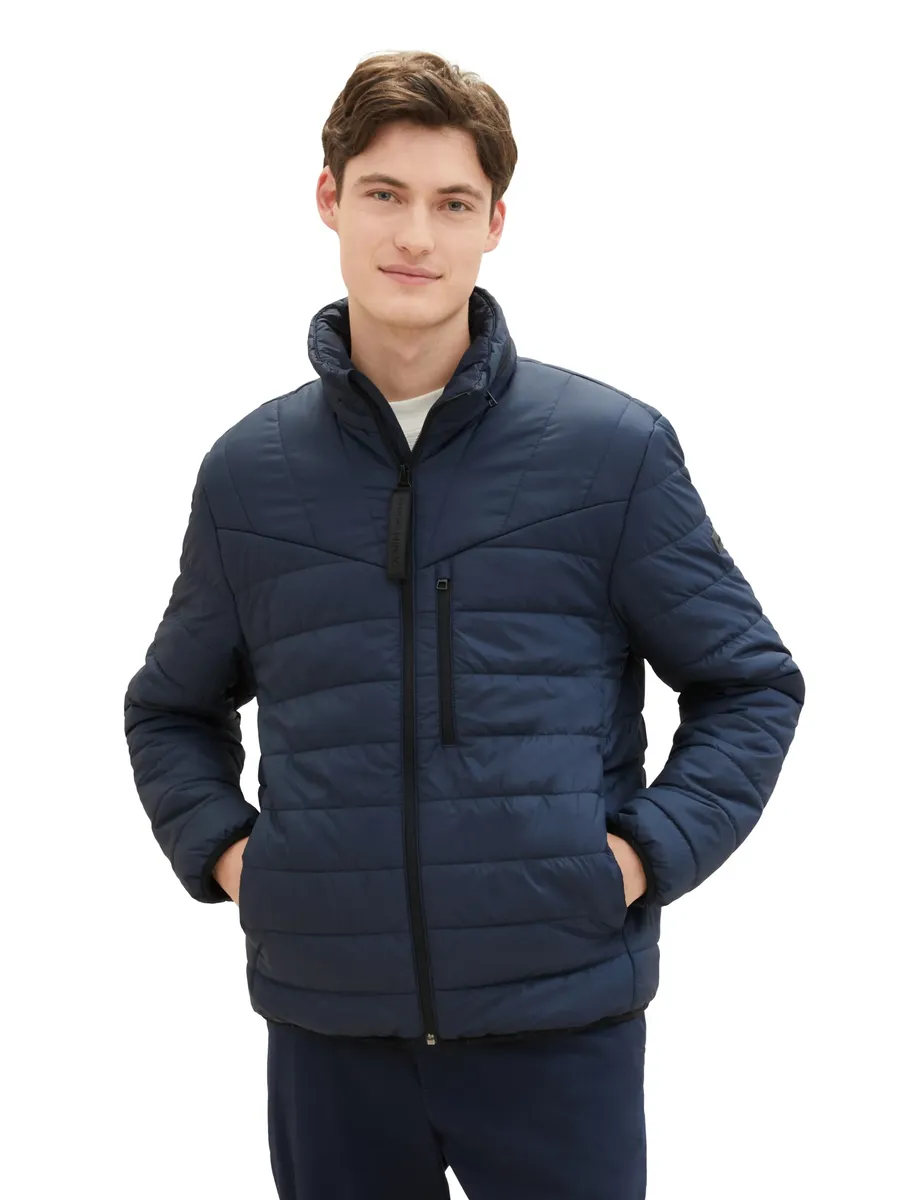 

Джинсовый бомбер TOM TAILOR с нагрудным карманом на молнии Tom Tailor Denim, синий