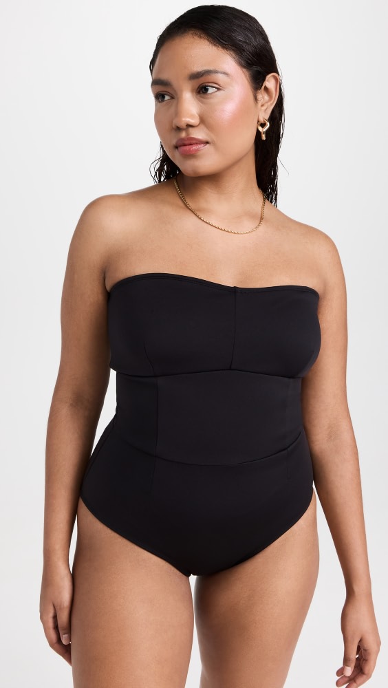 

Купальник Good American Sculpt Strapless One Piece, черный