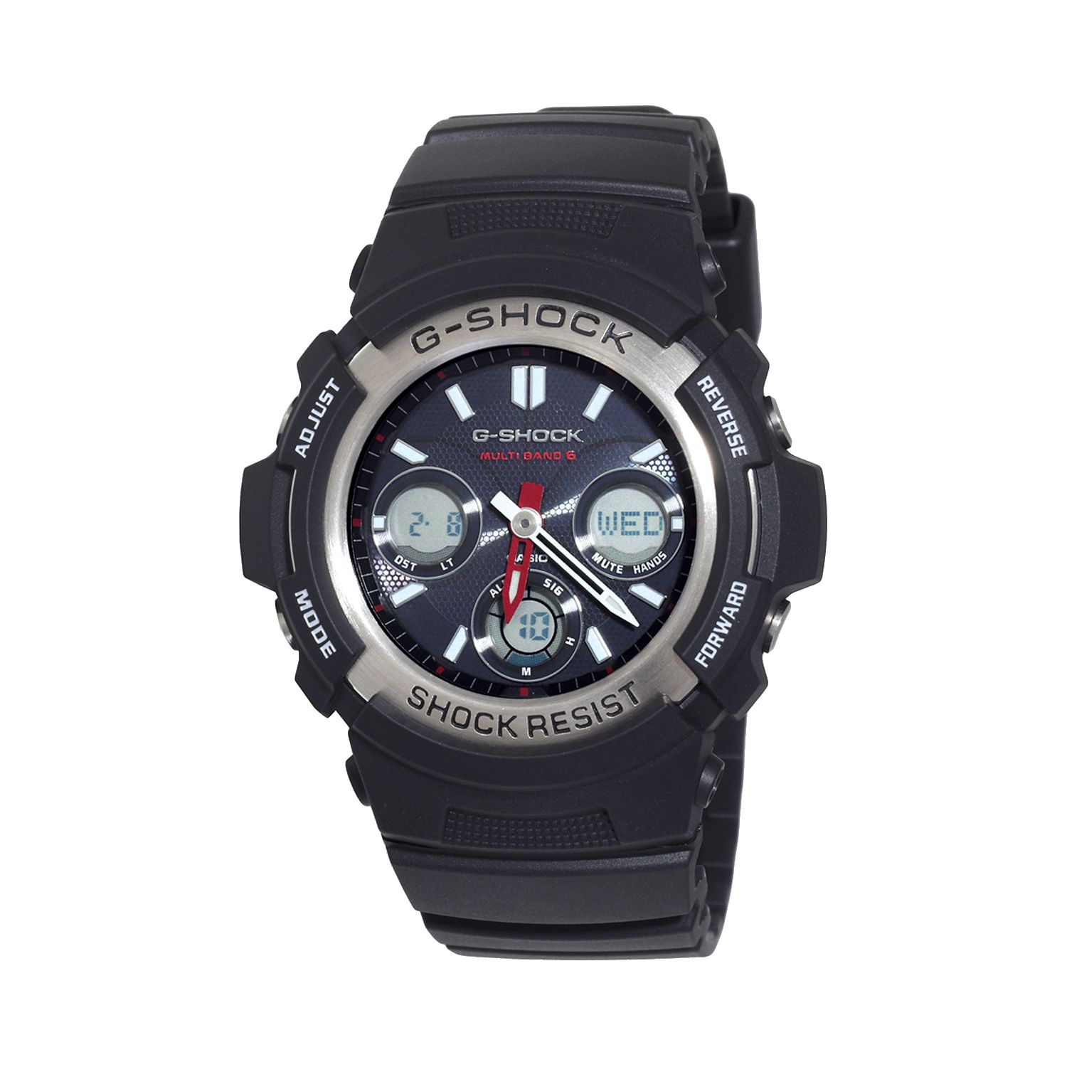Мужские аналоговые и цифровые часы Casio G-Shock Tough Solar с атомной энергетикой — AWGM100-1ACR Relic by Fossil цена и фото