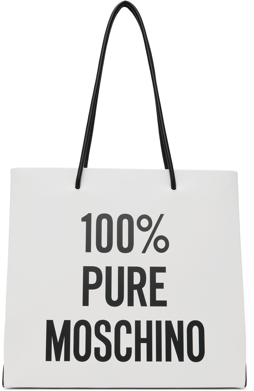 

Белая сумка-тоут '100% PURE MOSCHINO' Moschino