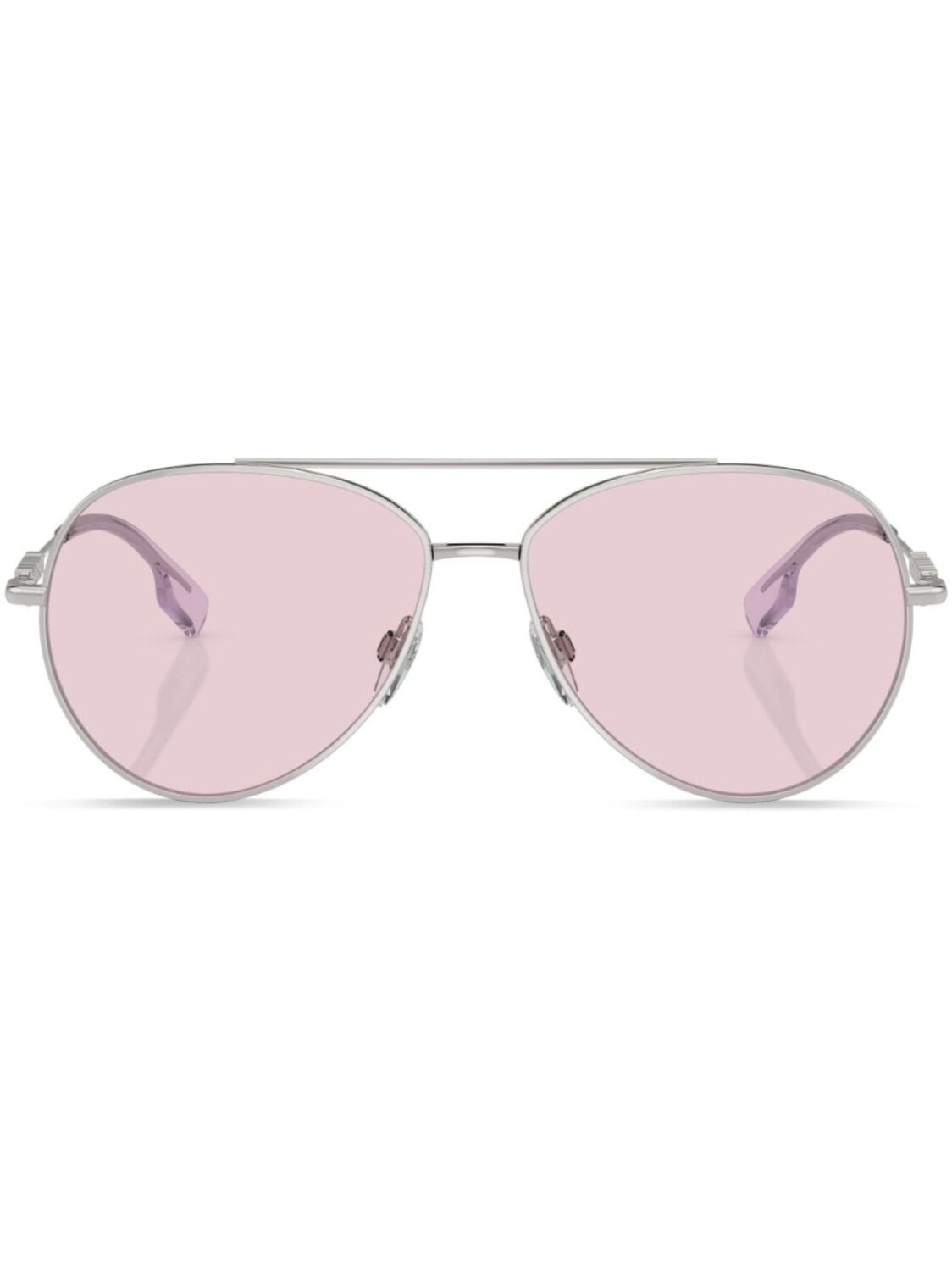 

Солнцезащитные очки-пилоты с логотипом Burberry Eyewear, серебристый