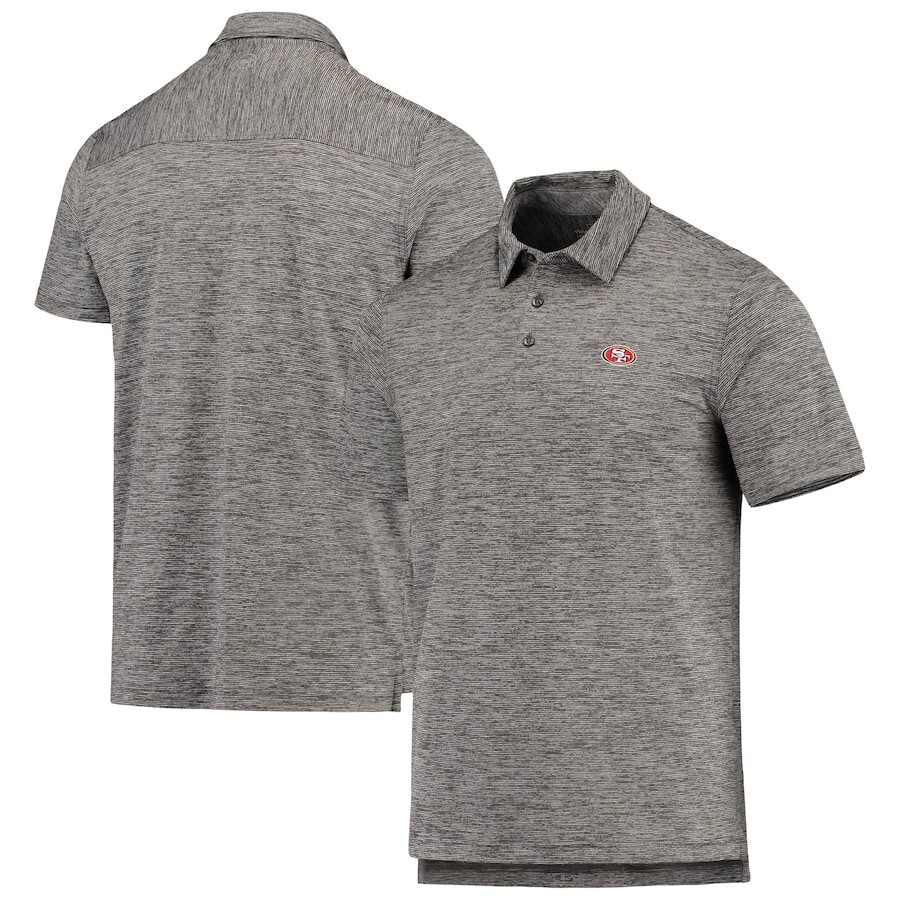 

Поло с коротким рукавом Vineyard Vines San Francisco 49Ers, угольный