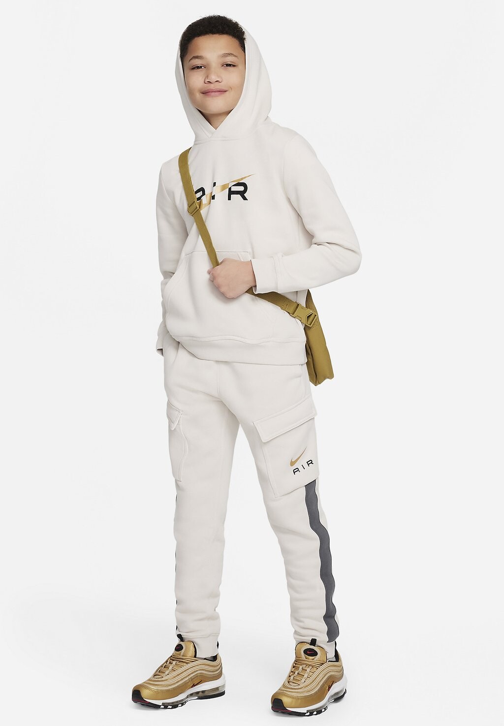 

Толстовка AIR PO FLC BB Nike Sportswear, цвет light orewood brown