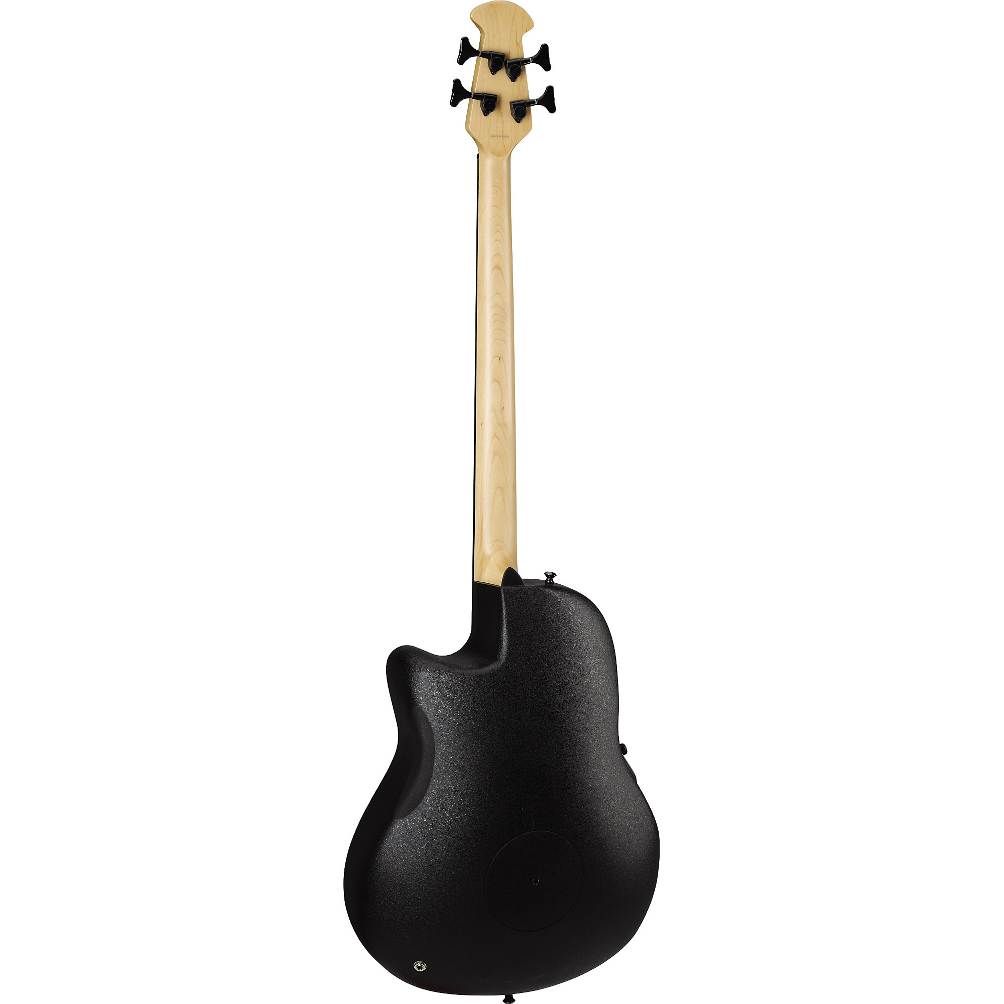 Акустически-электрическая бас-гитара Ovation Elite TX Mid Depth, черная