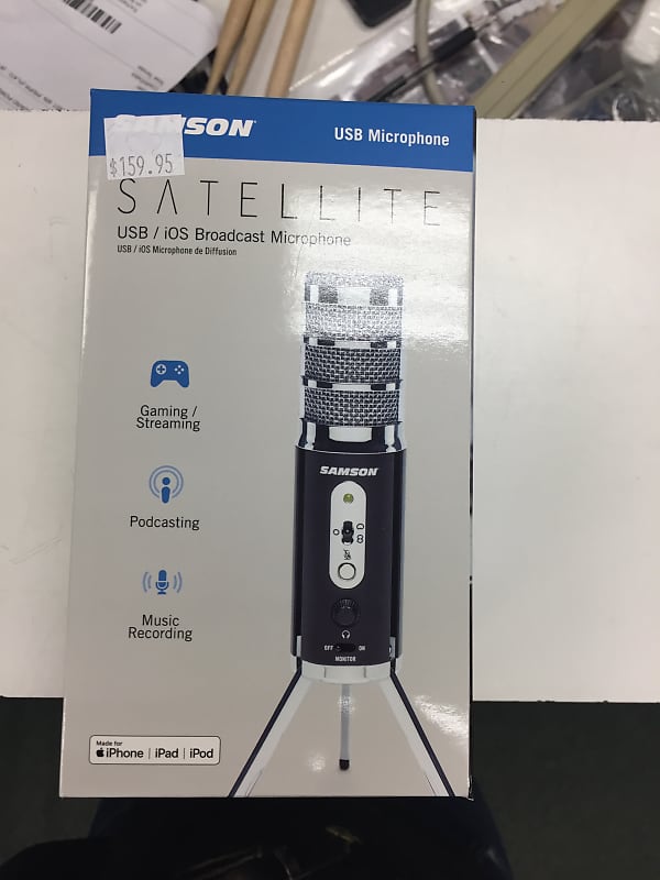 Конденсаторный микрофон Samson Satellite Multipattern USB/iOS Condenser Microphone студийный конденсаторный микрофон samson satellite multipattern usb ios condenser microphone