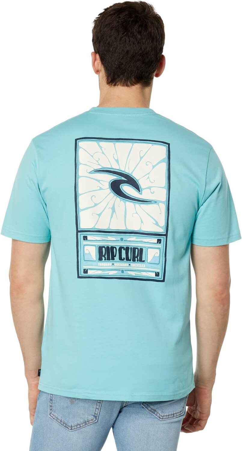 

Футболка с короткими рукавами Soul Arch Rip Curl, цвет Light Teal