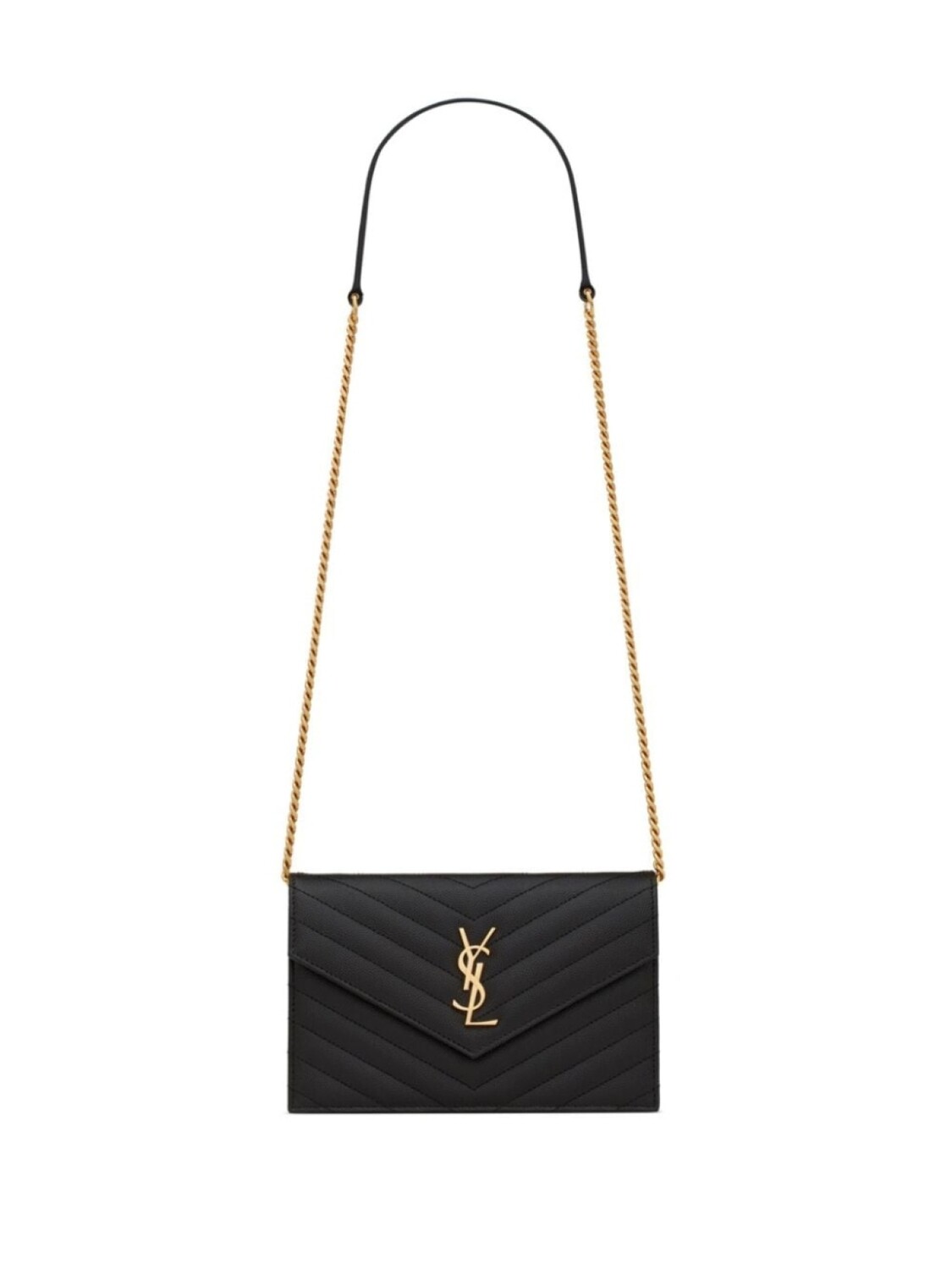 

Saint Laurent сумка через плечо с логотипом, черный