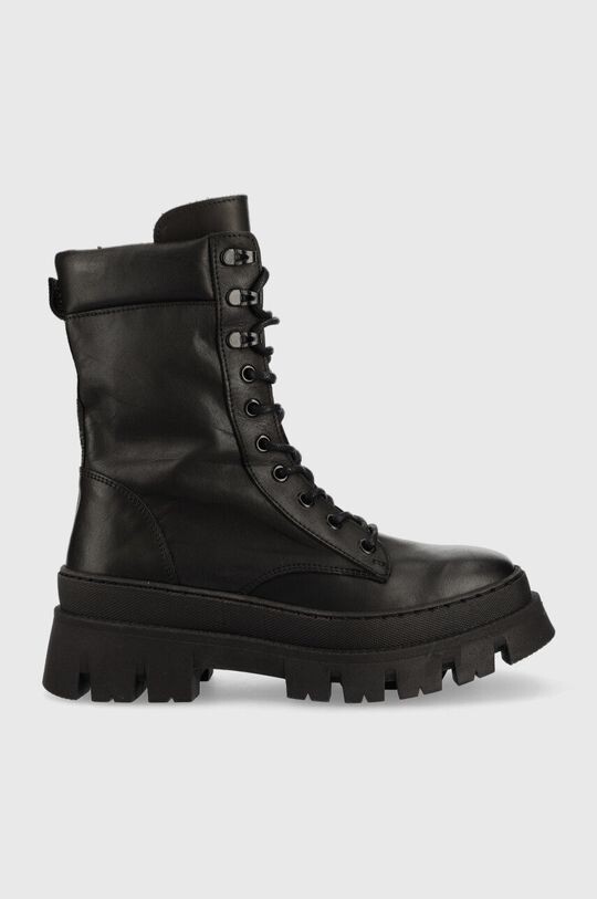 

Кожаные байкерские ботинки Fezza Steve Madden, черный