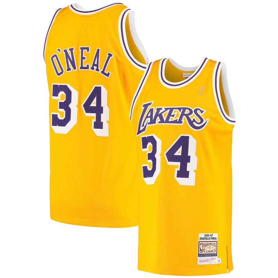 

Джерси Mitchell & Ness Los Angeles Lakers, золотой