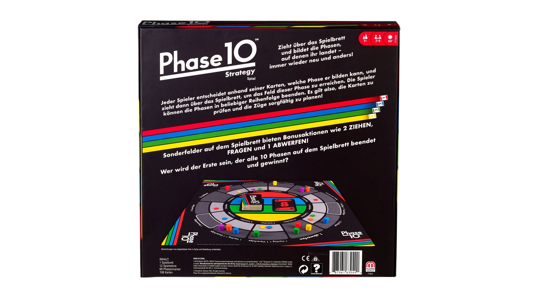 Mattel Games Phase 10 Стратегическая настольная игра, настольная игра,  семейная игра – заказать по выгодной цене из-за рубежа в «CDEK.Shopping»