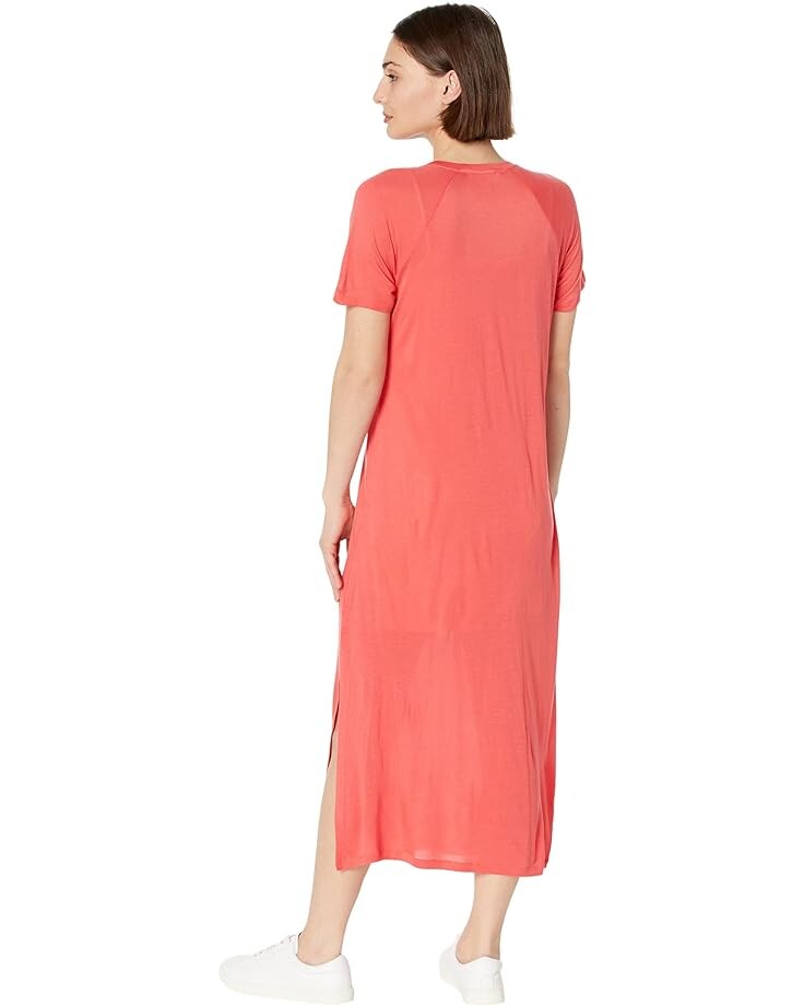 

Платье Michael Kors Petite Lace-Up T-Shirt Dress, цвет Sangria