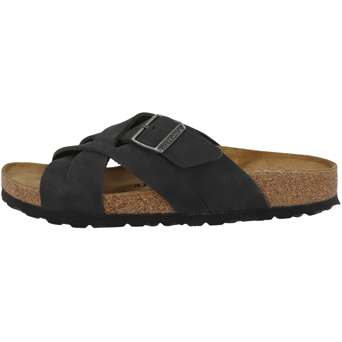 

Сандалии Birkenstock Lugano geöltes Nubukleder schmal, черный