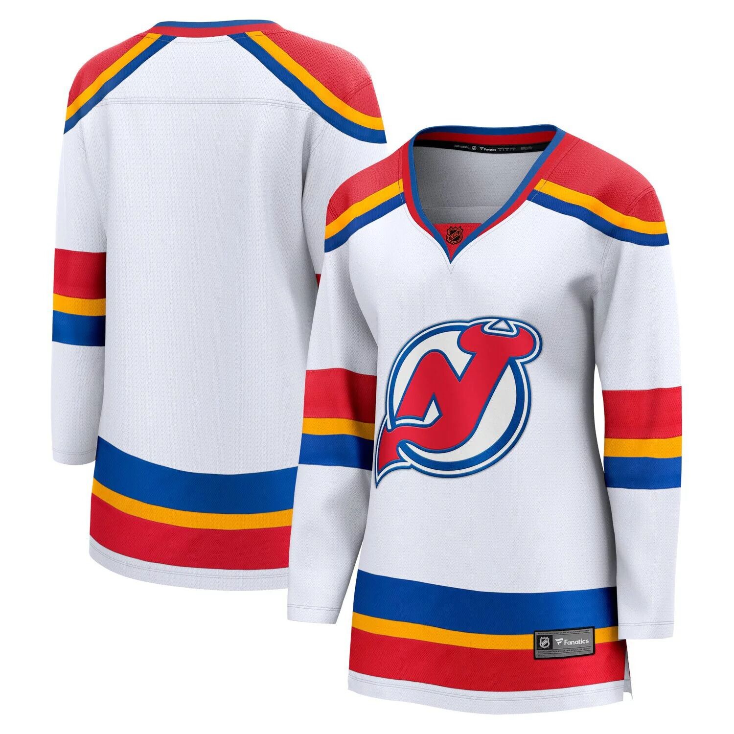 

Женская белая футболка Fanatics с фирменным логотипом New Jersey Devils Special Edition 2.0 Breakaway Blank Джерси Fanatics, Белый