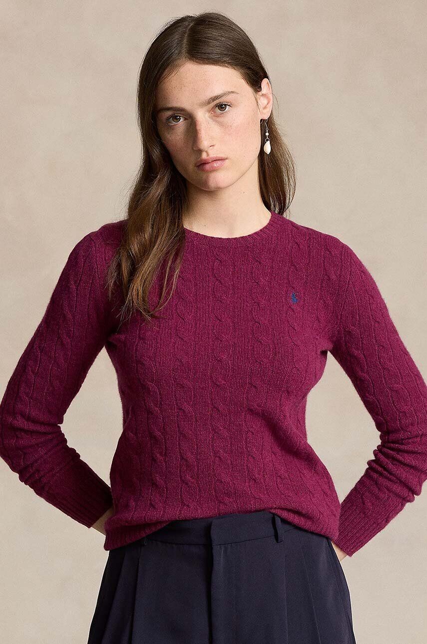 

Шерстяной свитер Polo Ralph Lauren, фиолетовый