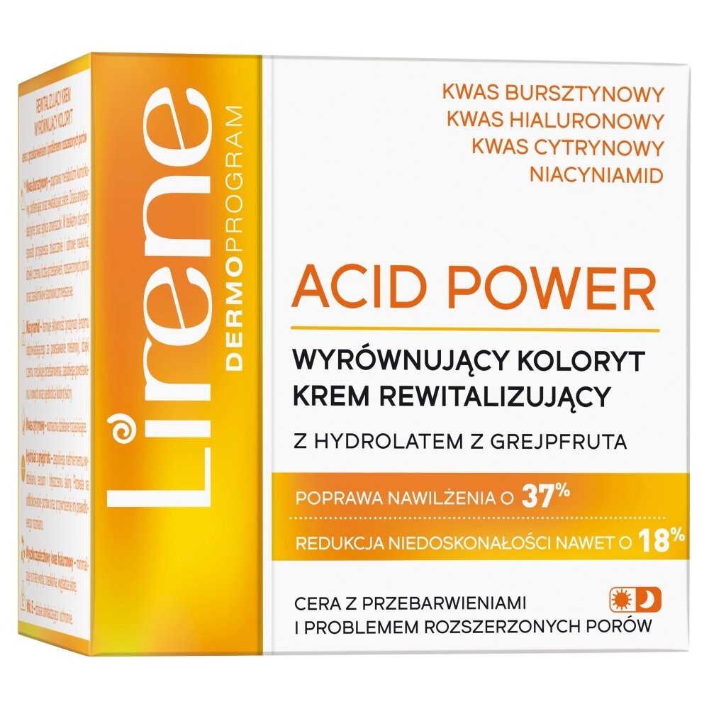 

Lirene Acid Power Восстанавливающий крем, выравнивающий тон кожи 50мл