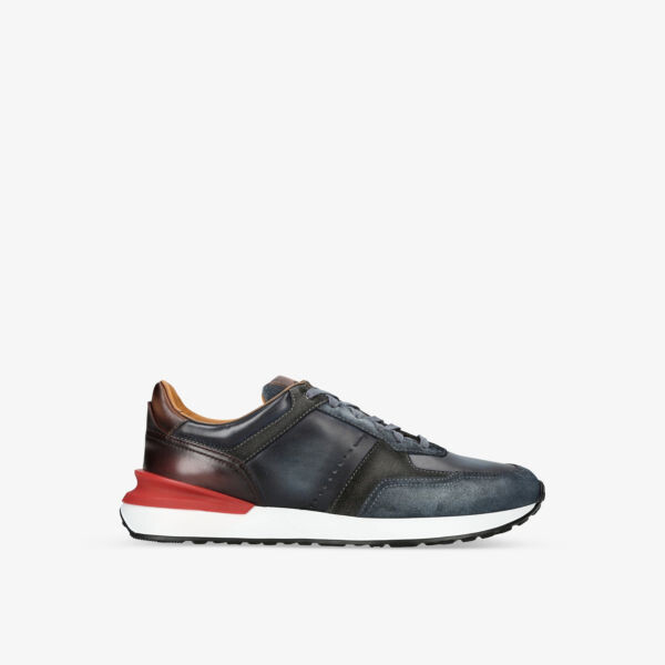 

Кроссовки xl grafton из кожи и замши с низким берцем Magnanni, синий