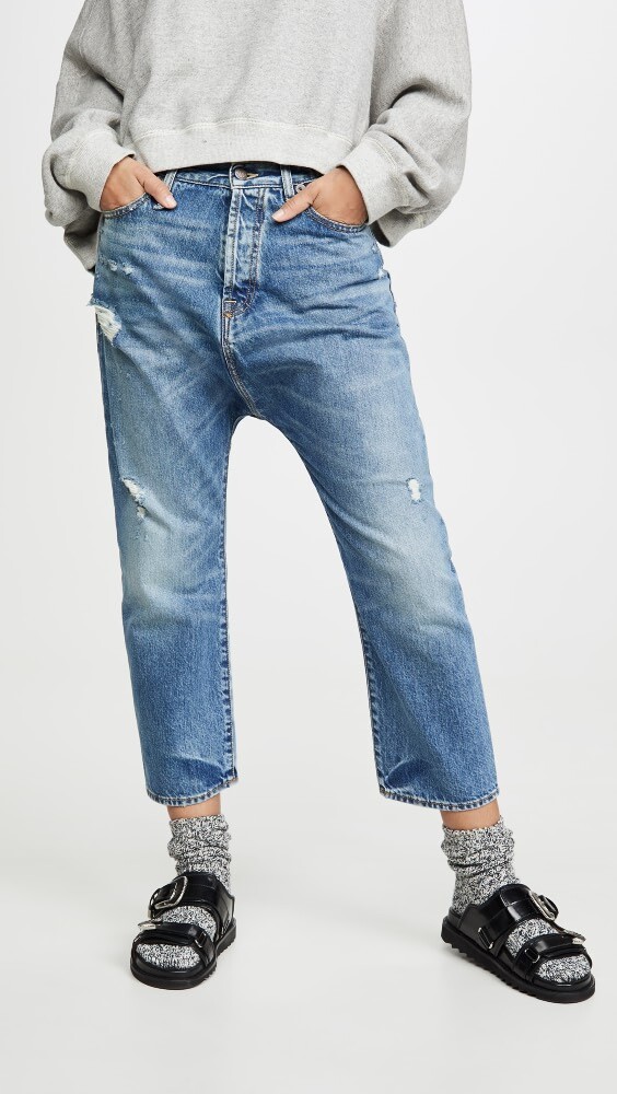 

Джинсы R13 Tailored Drop Denim, синий