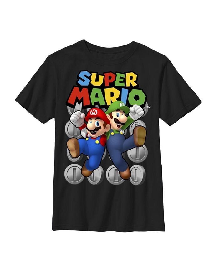 

Детская футболка Boy's Bros Team Nintendo, черный