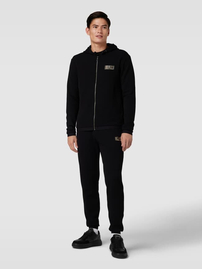 

Спортивные штаны с изящным дизайном EA7 Emporio Armani, черный