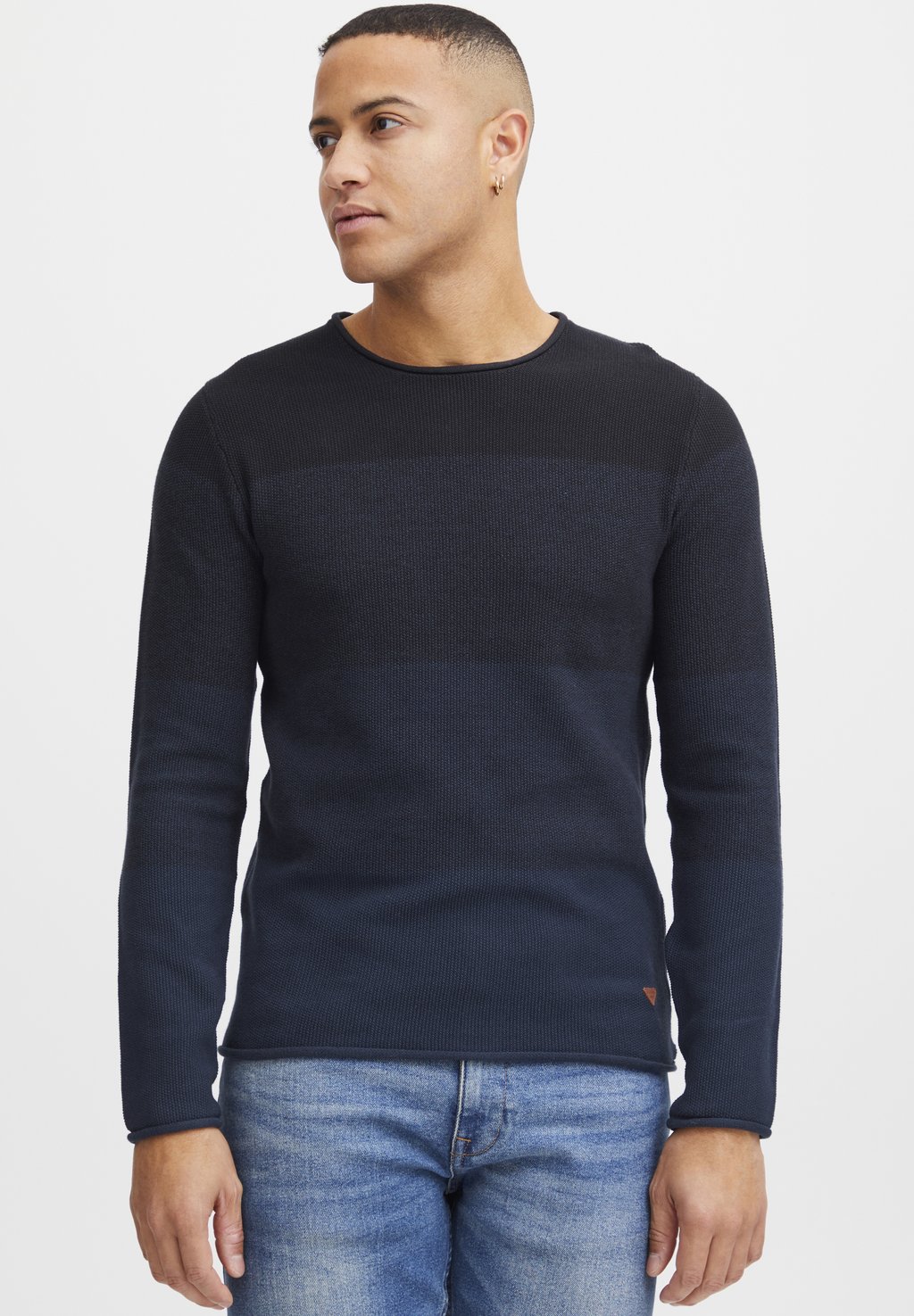 цена Вязаный свитер BHBENNO Blend, цвет dark navy