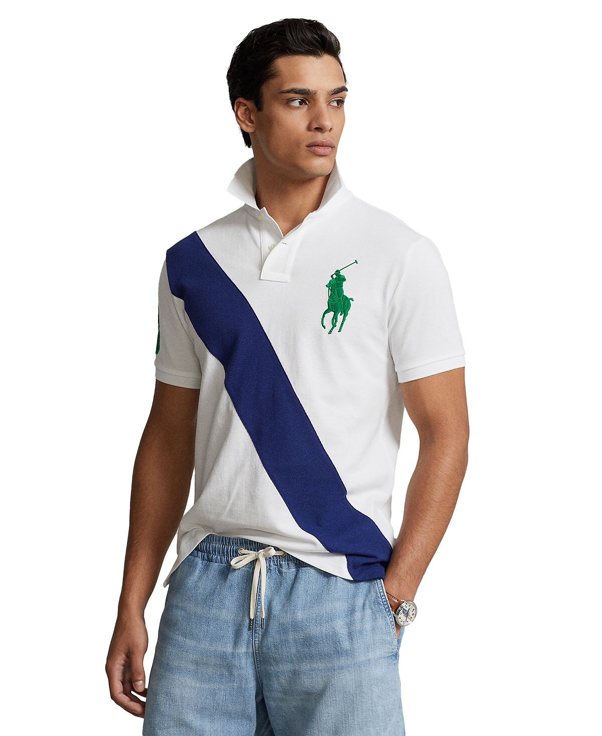 

Мужская рубашка поло Slim Fit Big Pony на заказ Polo Ralph Lauren