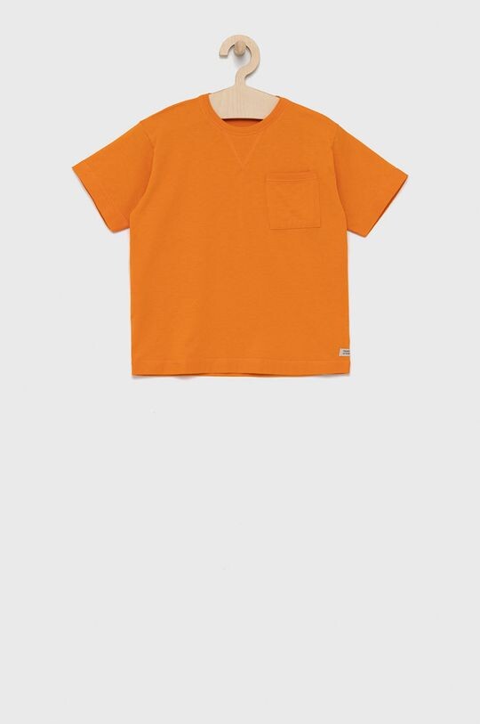 

Детская хлопковая футболка United Colors of Benetton, оранжевый