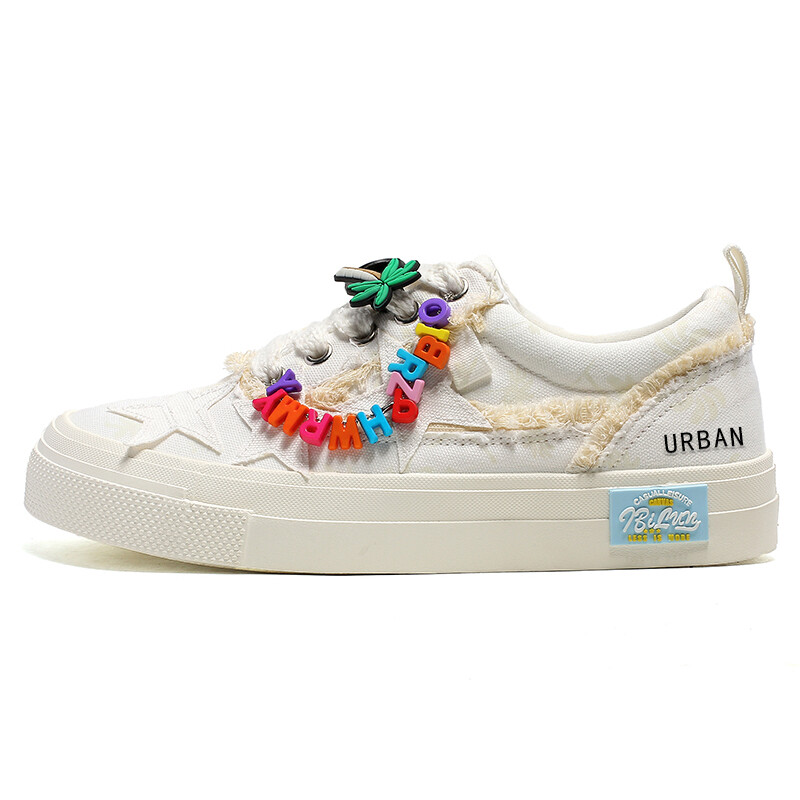 

Кроссовки URBAN AUTHENTIC Skateboarding Shoes Unisex Low-top White, белый