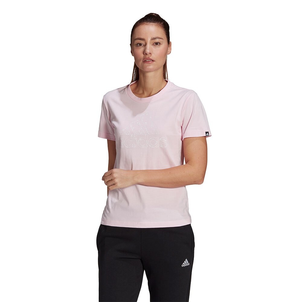

Футболка adidas Sportswear Outlined Floral Graphic, розовый