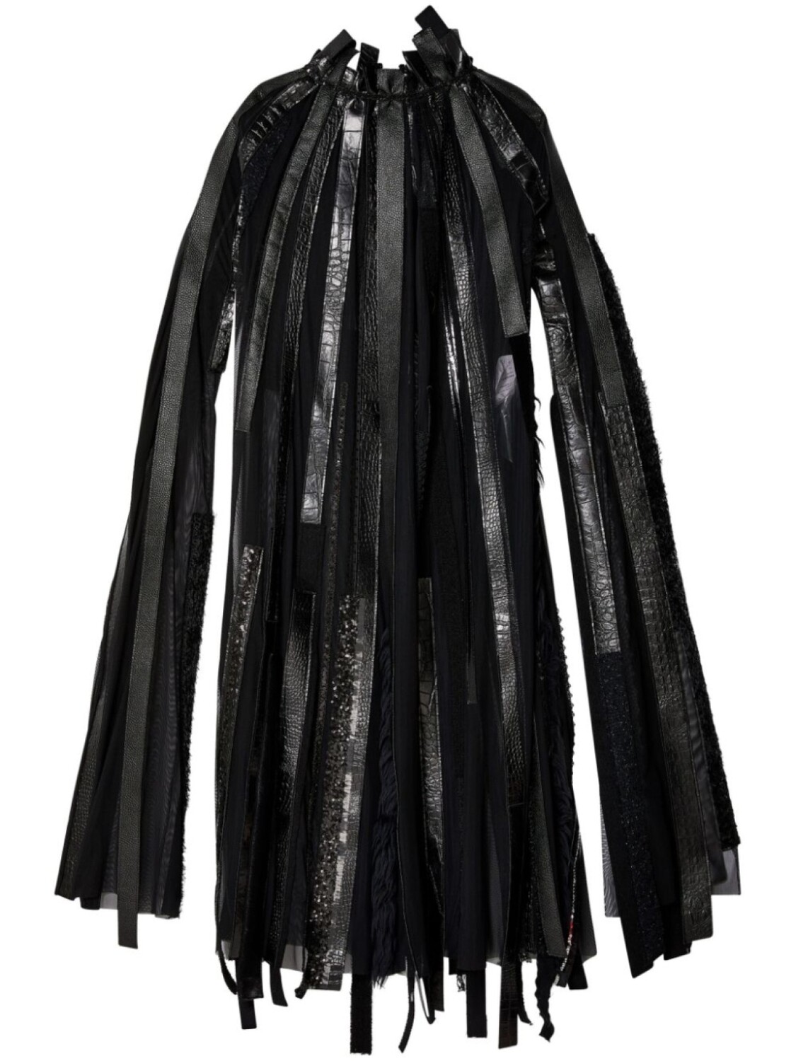 

Многослойное прозрачное платье Junya Watanabe, черный