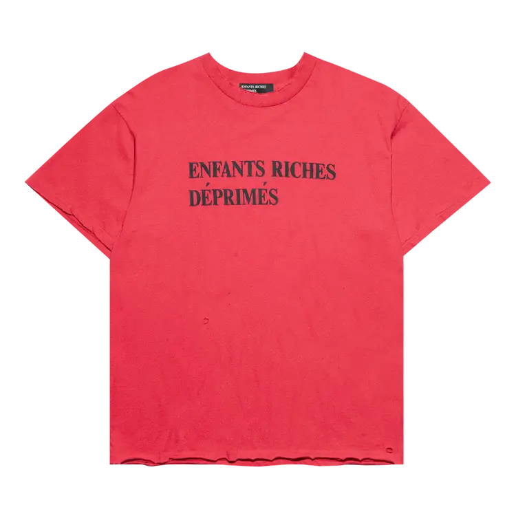 

Футболка Enfants Riches Déprimés Classic Logo 'Faded Scarlet/Black', красный