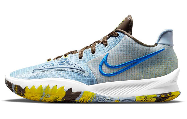 

Баскетбольные кроссовки унисекс Nike Kyrie Low 4 синий/серый/желтый
