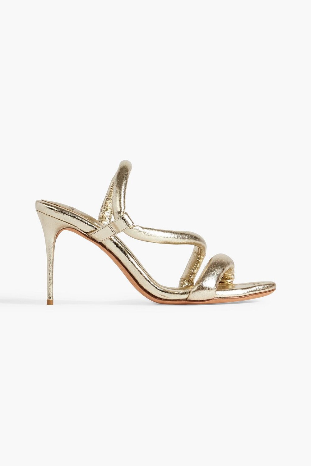 

Мюли Aysha 85 из кожи с металлизированной подкладкой ALEXANDRE BIRMAN, золотой