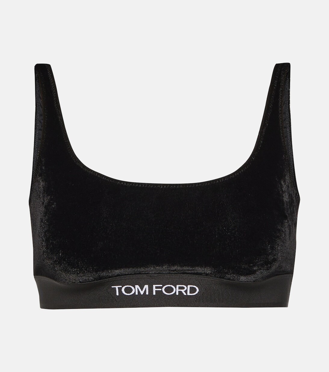 

Бархатный бюстгальтер с логотипом TOM FORD, черный