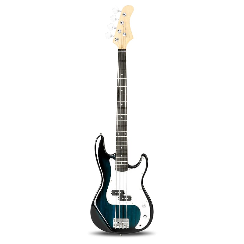 цена Басс гитара Glarry Blue GP Electric Bass Guitar