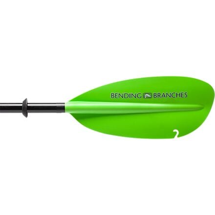 Весло Angler Classic – двухкомпонентное с кнопкой Bending Branches, цвет Electric Green весло для каяка bounce x grip bending branches желтый