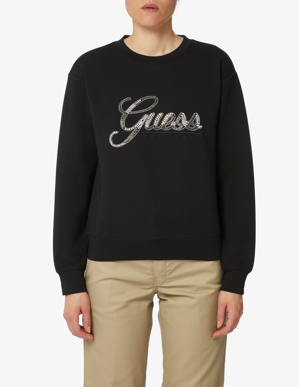 

Рубашка из смесового хлопка Guess, черный