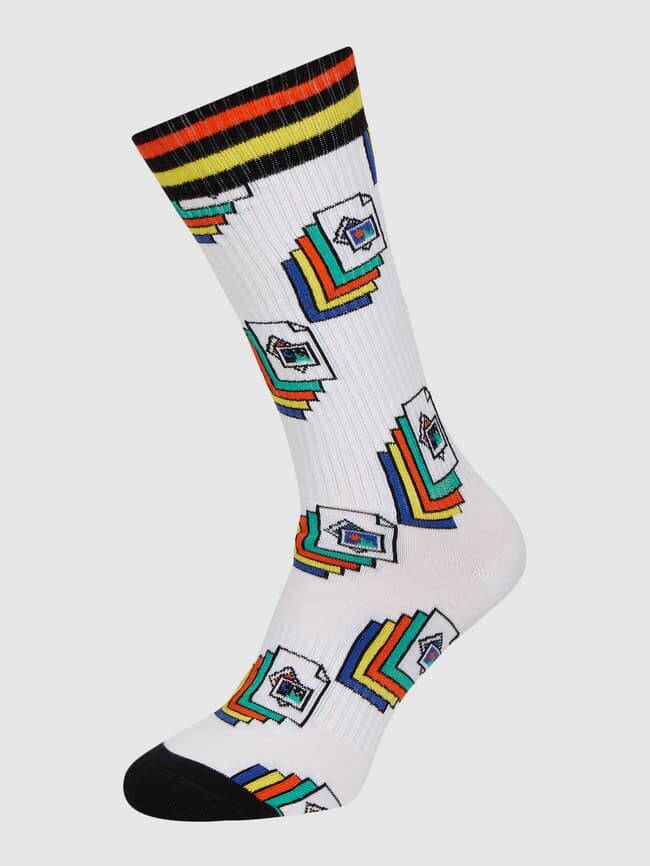 цена Носки с эластичным наполнением Happy Socks, белый