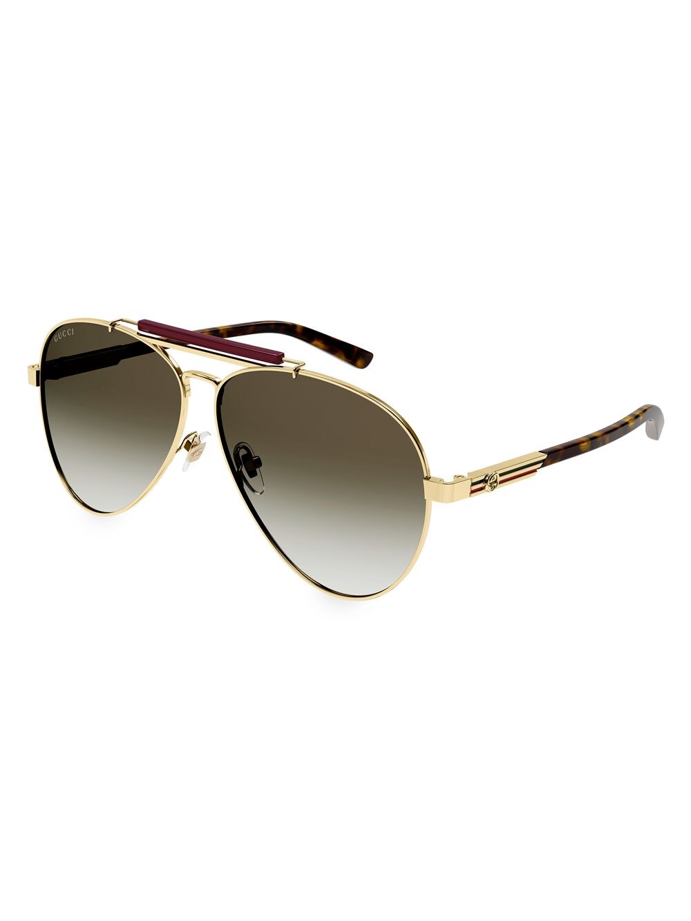 

Архив Подробности Металлические солнцезащитные очки Pilot 61MM Gucci, золотой