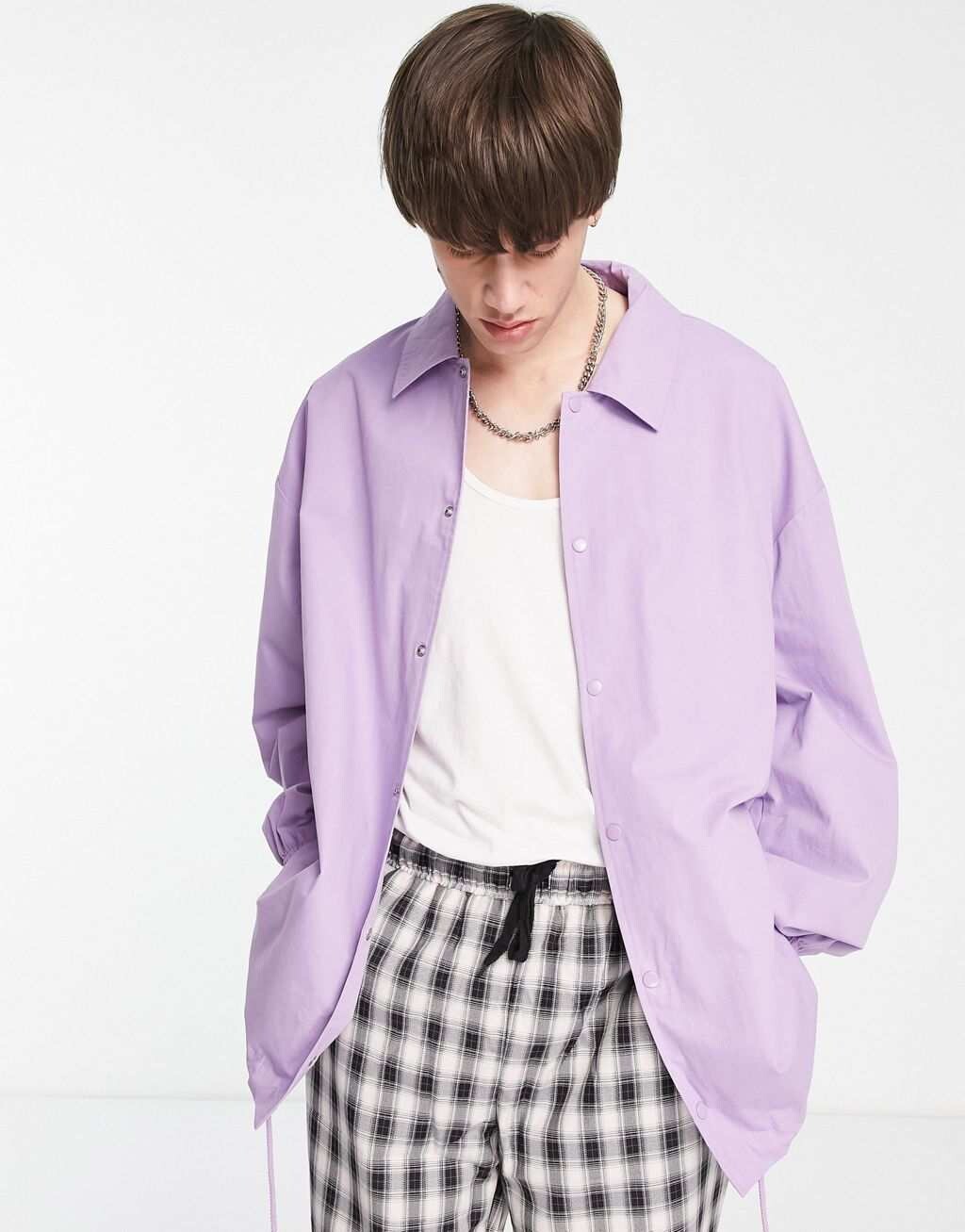 

Фиолетовая оверсайз-куртка ASOS DESIGN, Фиолетовый