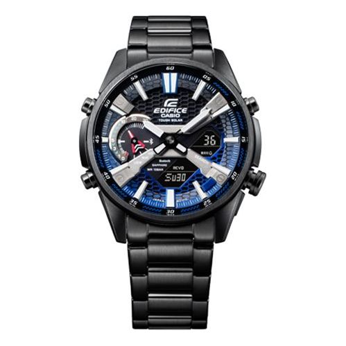 Часы Casio Edifice Analog-Digital Watch 'Black Metallic Blue', черный цена и фото