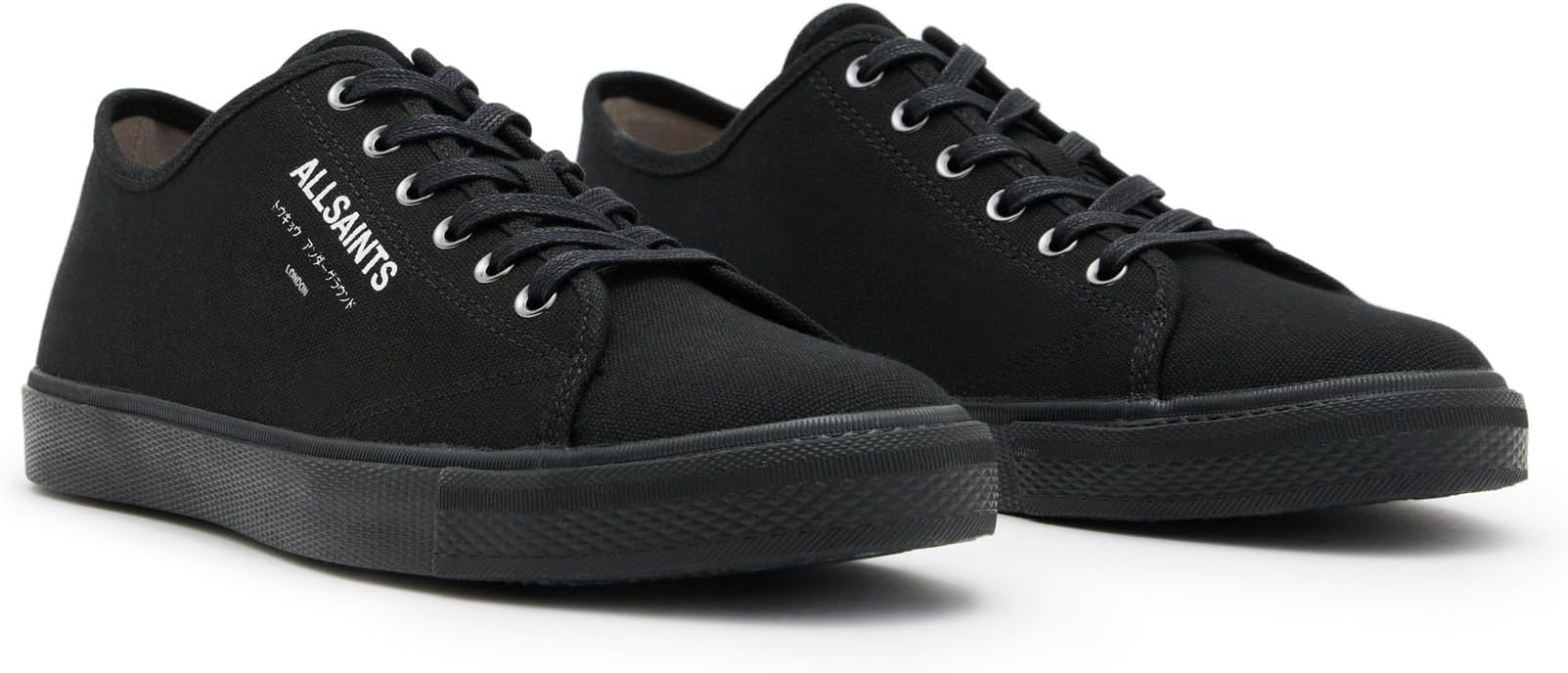 

Кроссовки AllSaints Underground Canvas Low Top, черный