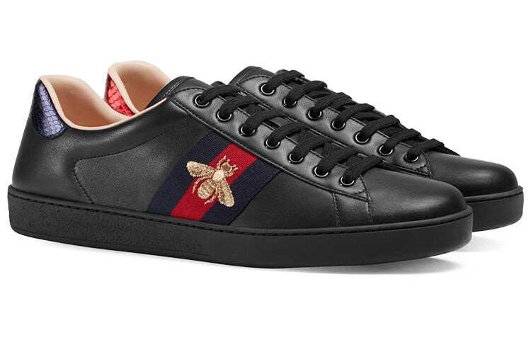 

Кроссовки GUCCI Gucci Ace с вышивкой, черный