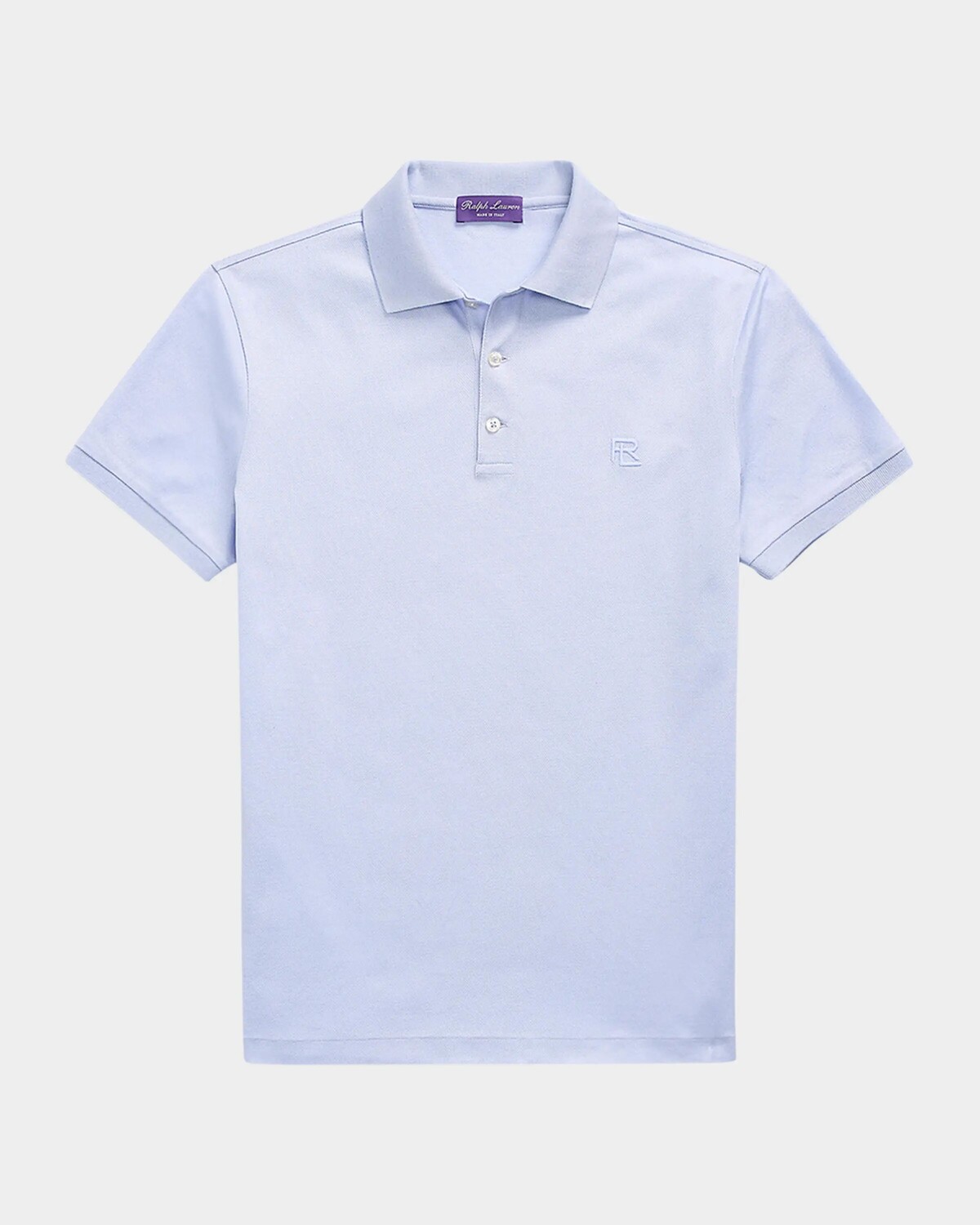 

Мужская рубашка поло узкого кроя из пике на заказ Ralph Lauren Purple Label, синий