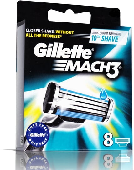Сменные лезвия для ножей Mach3 8 шт. Gillette