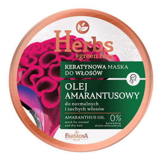 

Кератиновая маска Farmona Herbs для нормальных и сухих волос - Амарантовое масло 250мл