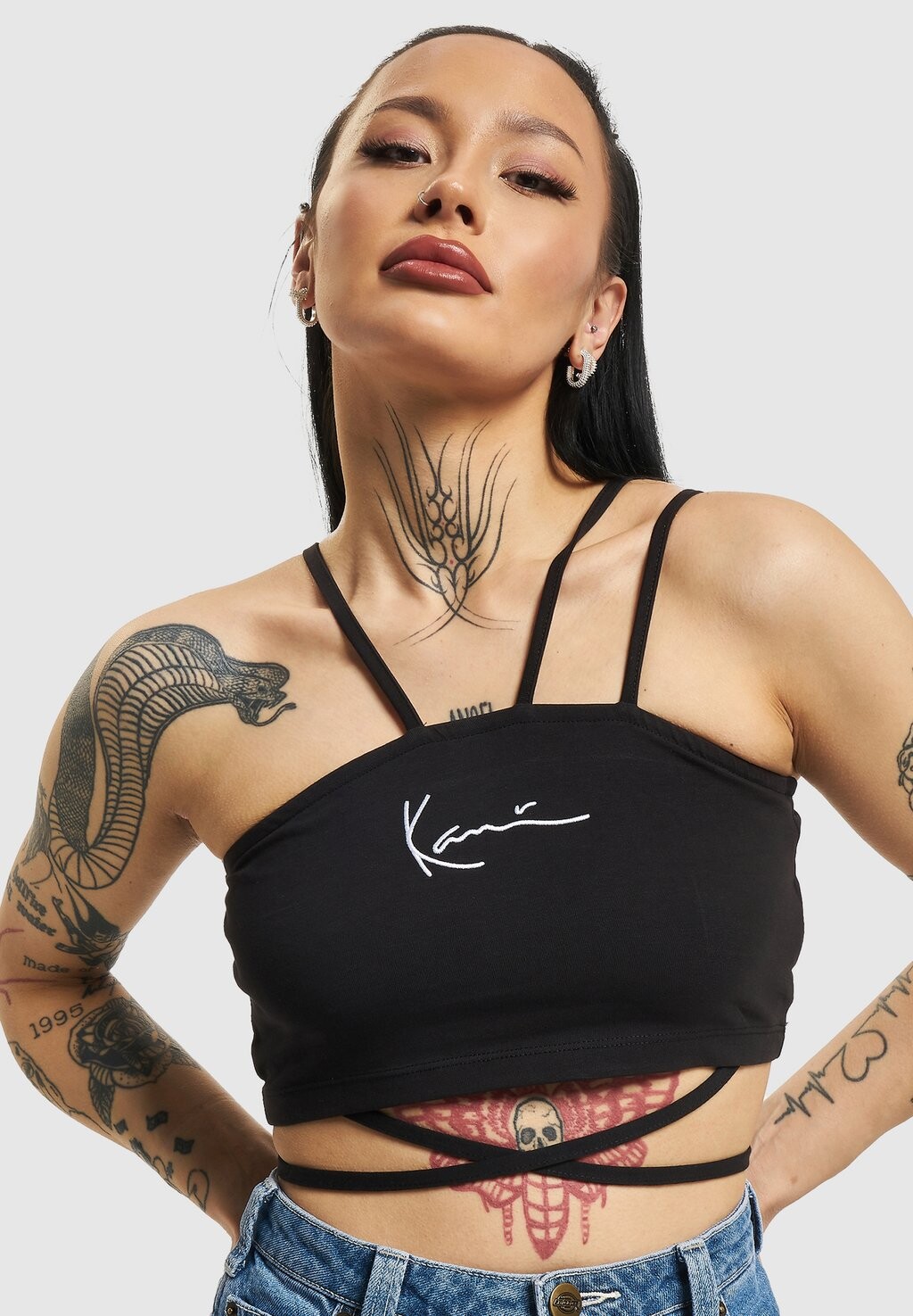

Топ Small Signature Crop One Sh Karl Kani, черный