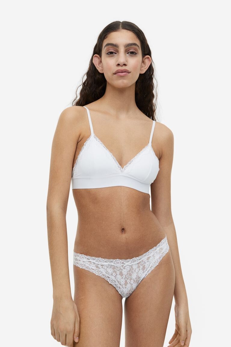 

Трусики из бразильского кружева, 3 пары H&M